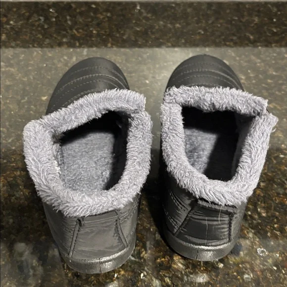 BJ Womens Fashionbanana Black Quilted Ankle Bootie 41/ 10.5 Waterproof Slip-On - Picture 11 of 12